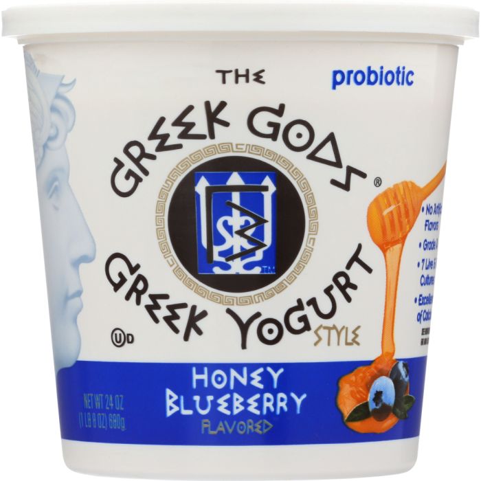 THE GREEK GODS: Honey Blueberry Greek-Style Yogurt, 24 oz