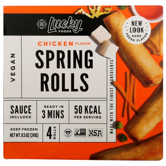 LUCKY: Chicken Flavor Spring Rolls, 8.5 oz