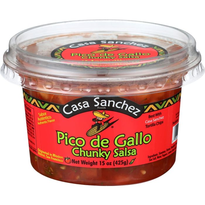 CASA SANCHEZ FOODS: Pico de Gallo Chunky Salsa, 15 oz