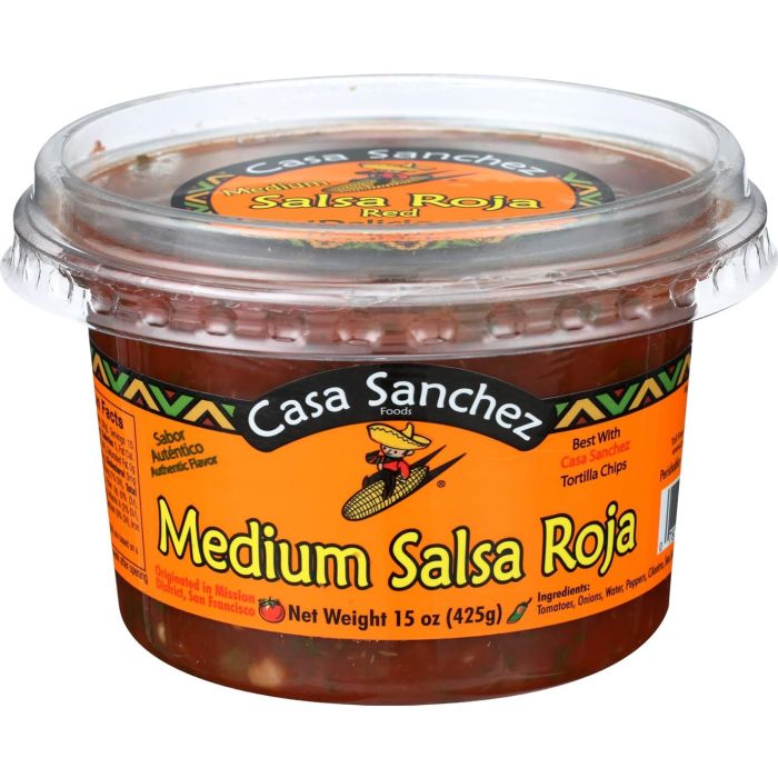 CASA SANCHEZ FOODS: Medium Salsa Roja, 15 oz