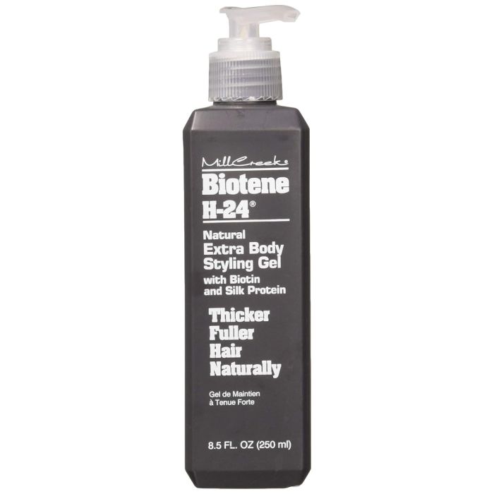 MILL CREEK: Biotene H-24 Natural Extra Body Styling Gel with Biotin & Silk Protein, 8.5 Oz