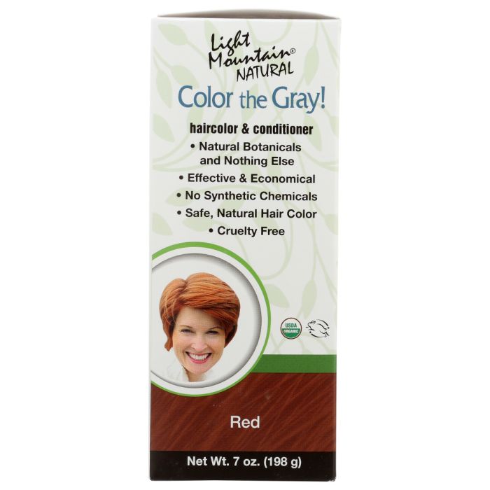 LIGHT MOUNTAIN: Hair Color the Gray Red, 7 oz