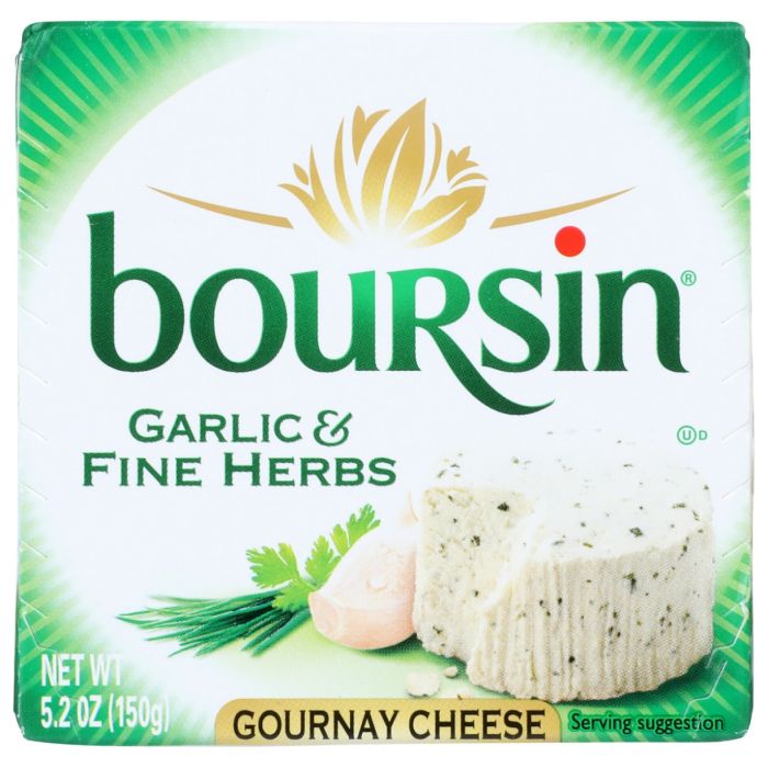 BOURSIN: Garlic & Fine Herbs Gournay Cheese, 5.2 oz
