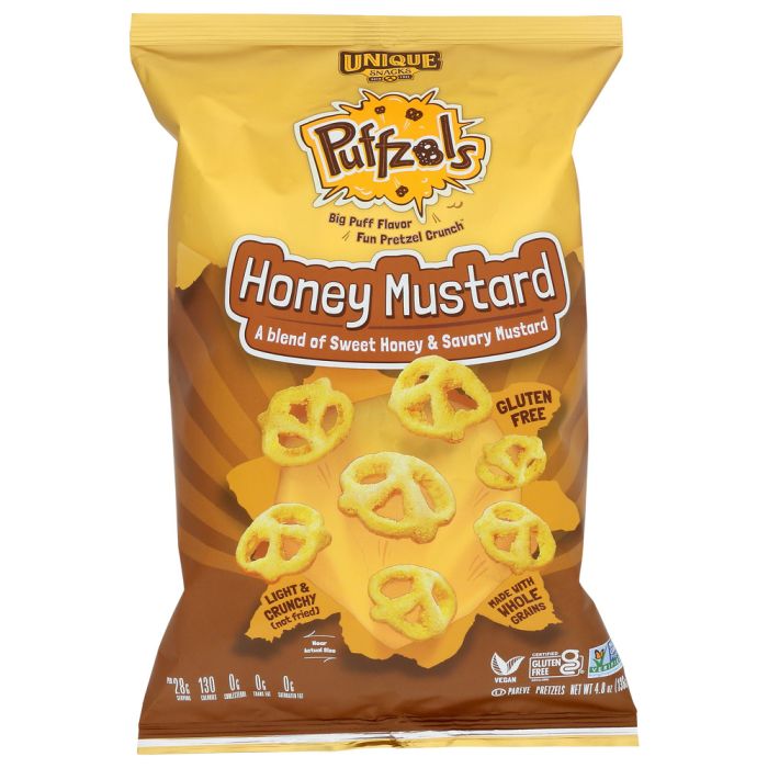 UNIQUE: Honey Mustard Puffzels, 4.8 oz
