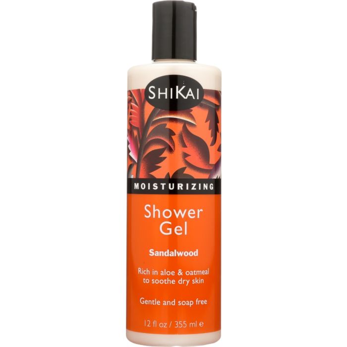 SHIKAI: Moisturizing Shower Gel Sandalwood, 12 Oz