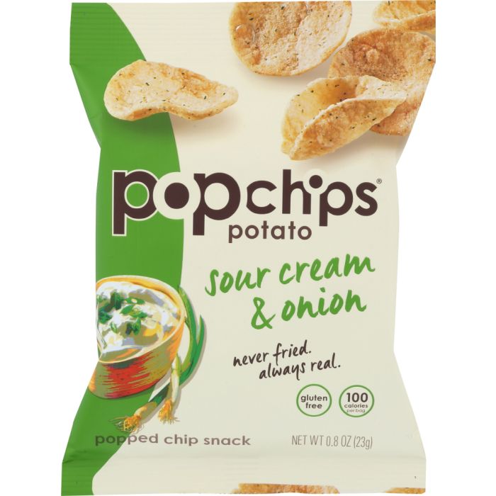 POPCHIPS: Chip Sour Cream Onion, 0.8 oz