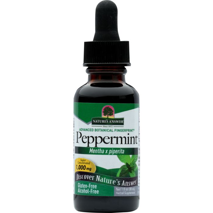 NATURES ANSWER: Peppermint Leaf Alcohol Free, 1 oz