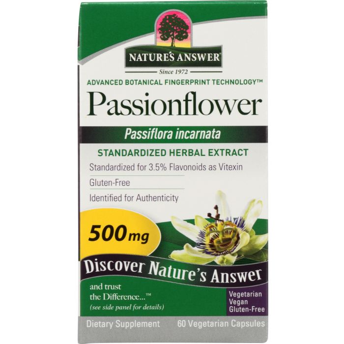 NATURES ANSWER: Herb Passion Flower Standardized, 60 vc