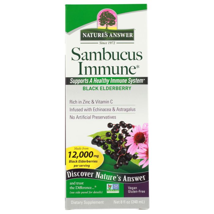NATURES ANSWER: Sambucus Immune Support, 8 oz
