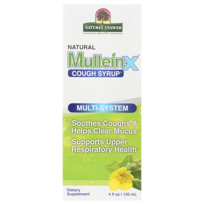NATURES ANSWER: Mullein X Multi System Cough Syrup, 4 fo
