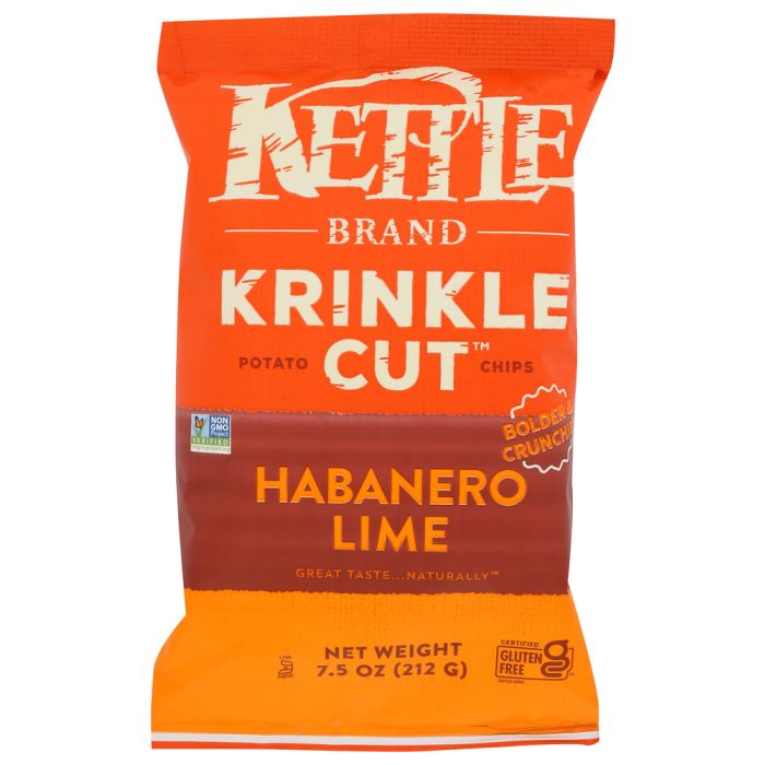 KETTLE FOODS: Krinkle Cut Habanero Lime, 7.5 oz