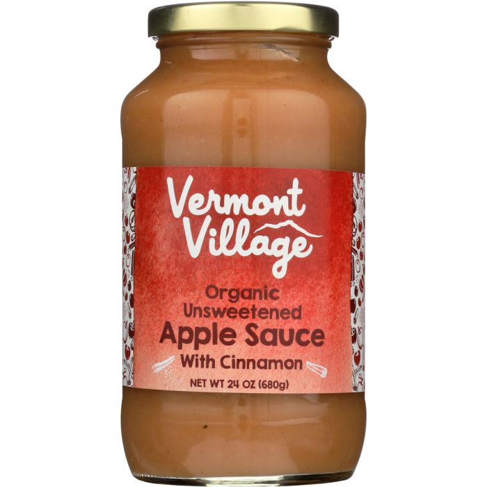 VERMONT VILLAGE CANNERY: Organic Apple Sauce with Cinnamon, 24 oz
