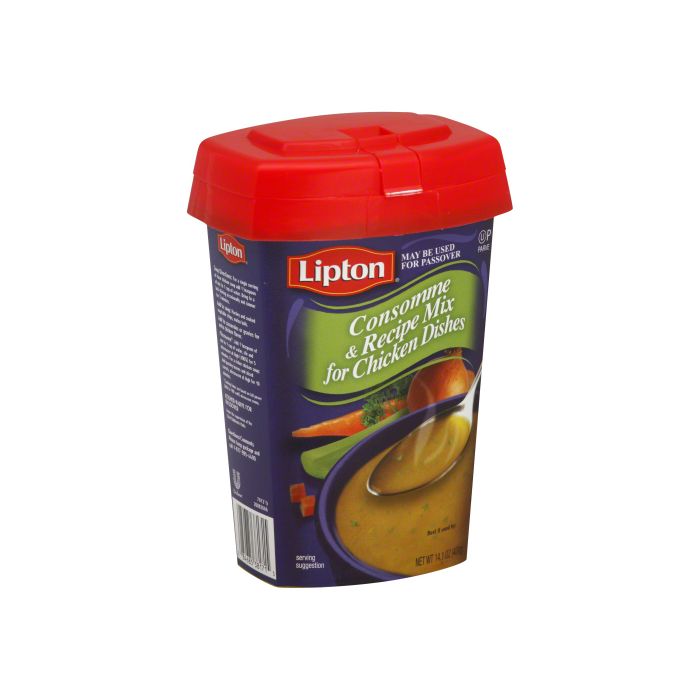 LIPTON KOSHER: Consomme and Recipe Mix for Chicken Dishes, 14.1 oz