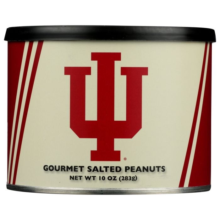 VIRGINIA PEANUT: Indiana University Gourmet Salted Peanuts, 10 oz