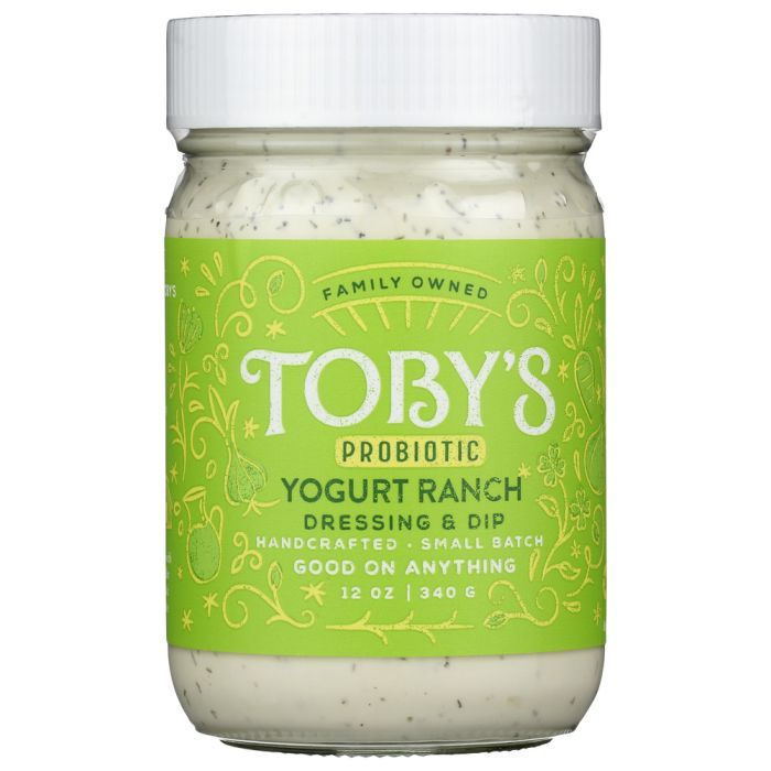 TOBYS: Probiotic Yogurt Ranch Dressing And Dip, 12 oz