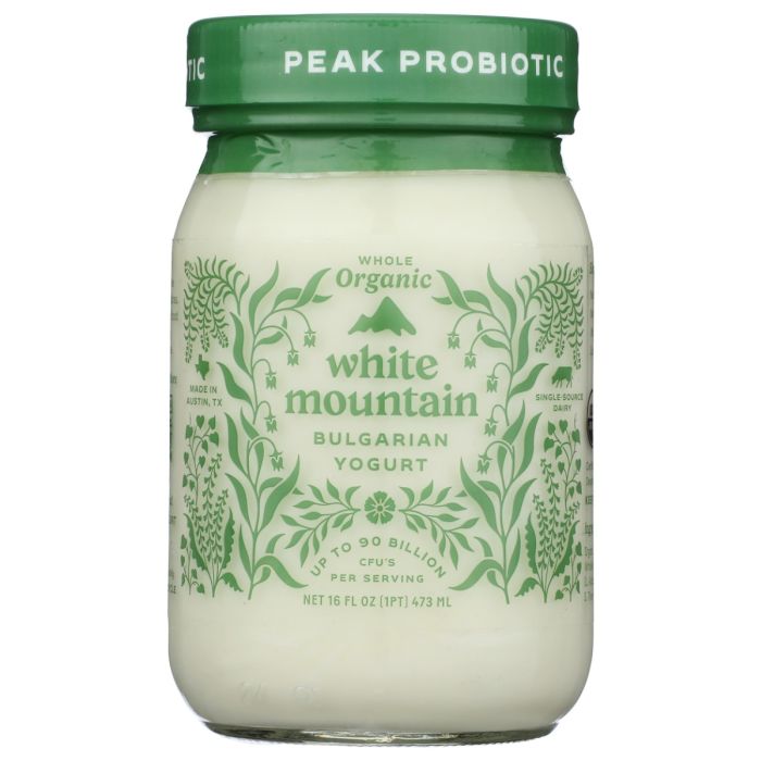 WHITE MOUNTAIN: Organic Whole Milk Bulgarian Probiotic Yogurt, 16 oz