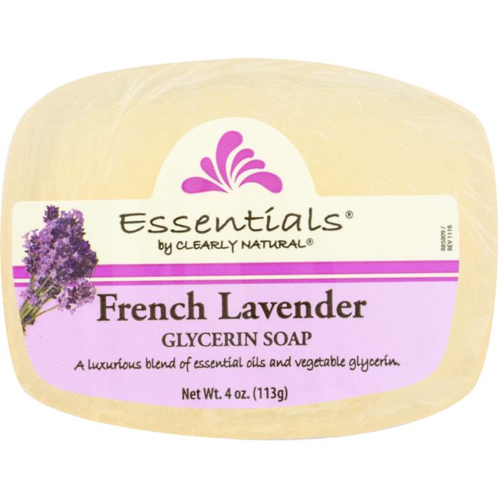 CLEARLY NATURAL: Soap Bar Glycerin French Lavender, 4 oz