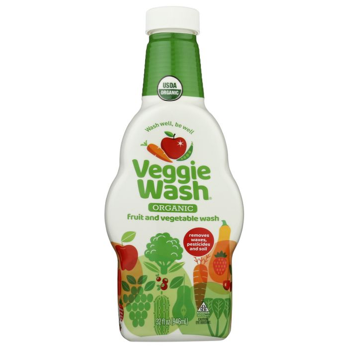 VEGGIE WASH: Organic Fruit and Vegetable Wash, 32 oz