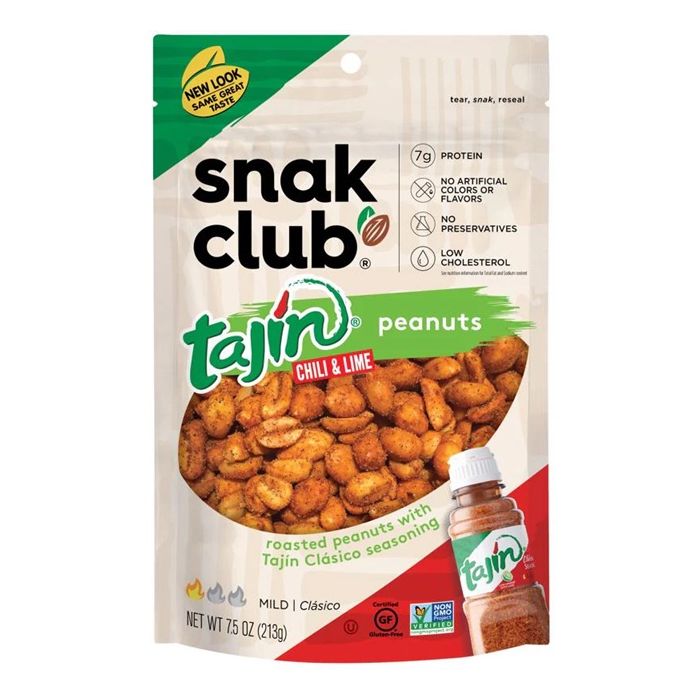SNAK CLUB: Tajin Peanuts, 7.5 oz