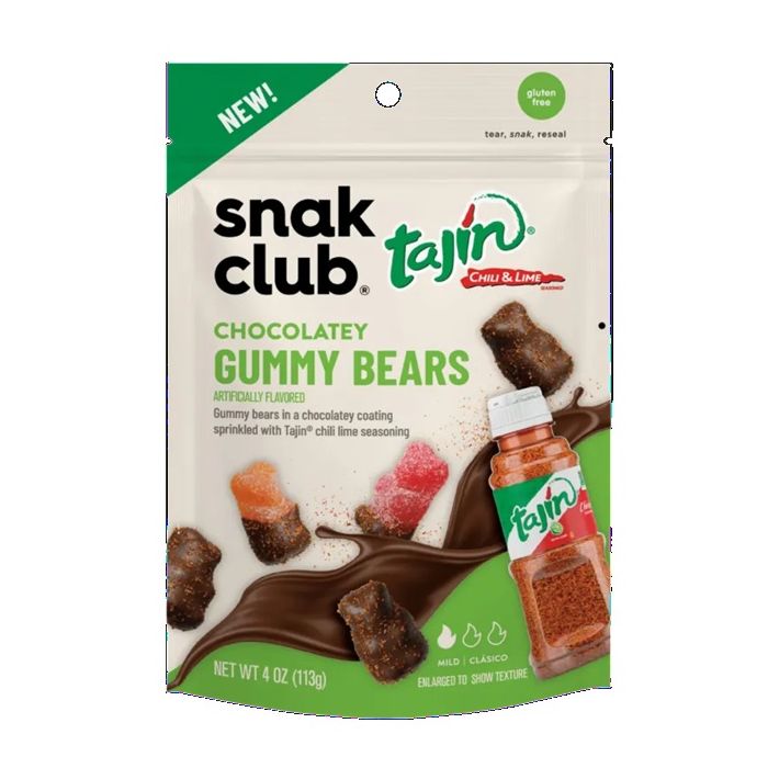 SNAK CLUB: Chocolatey Gummy Bears, 4 oz
