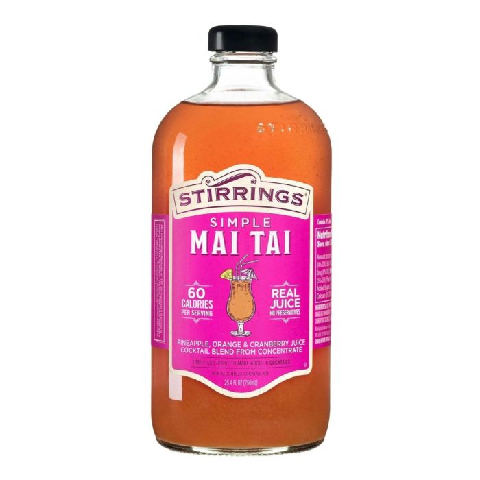 STIRRINGS: Mai Tai Cocktail Mix, 25.4 fo
