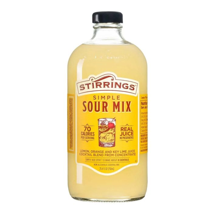 STIRRINGS: Sour Cocktail Mix, 750 ml