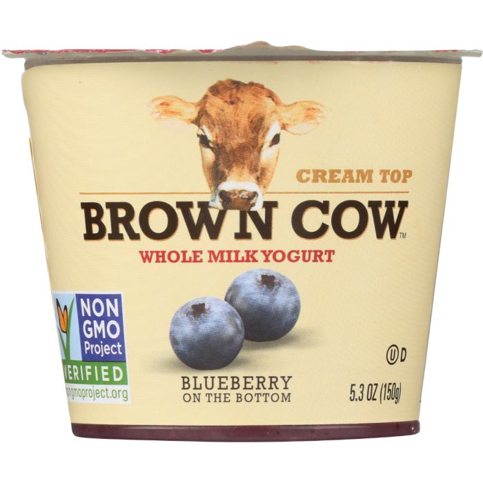 BROWN COW: Yogurt Blueberry On The Bottom Cream Top, 5.3 oz