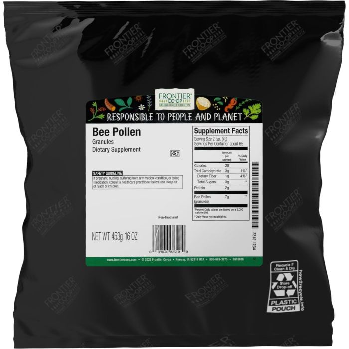FRONTIER HERB: Domestic Bee Pollen, 16 oz
