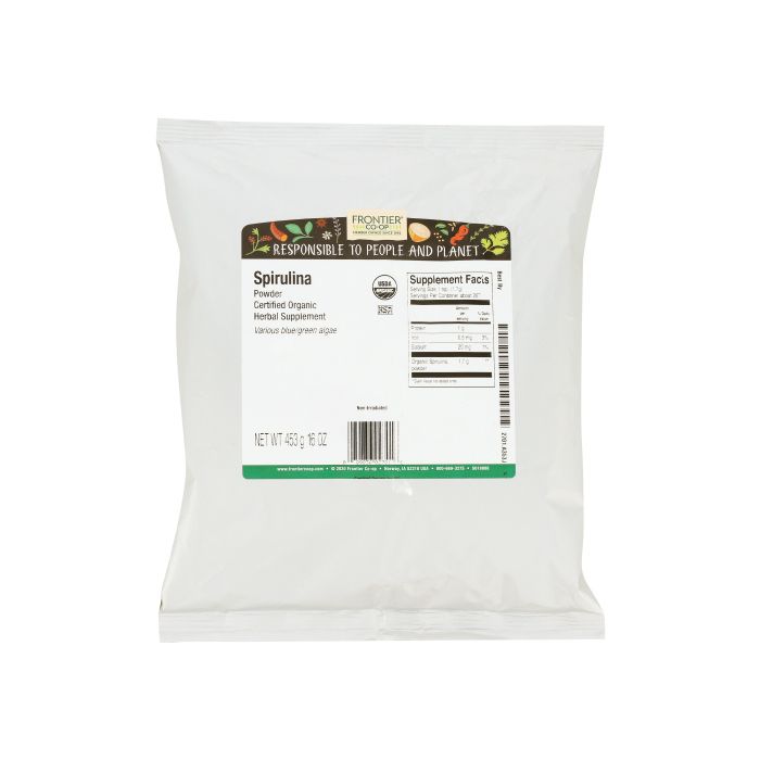 FRONTIER HERB: Organic Spirulina Powder, 16 oz