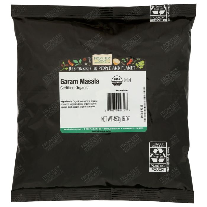 FRONTIER BULK: Organic Garam Masala, 16 oz