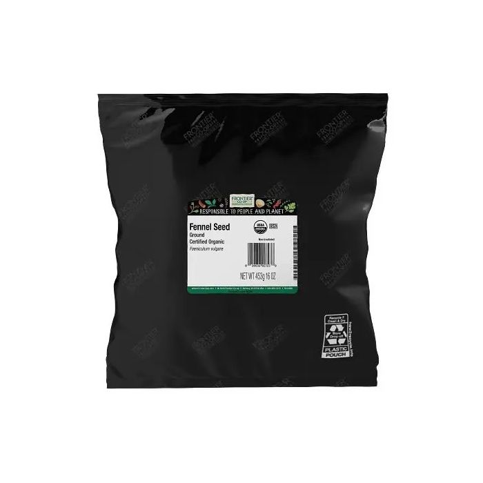 FRONTIER BULK: Organic Fennel Seed Ground, 16 oz