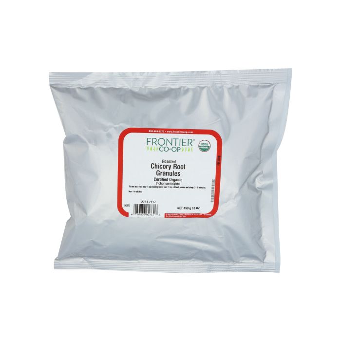 FRONTIER HERB: Organic Roasted Chicory Root Granules, 16 oz