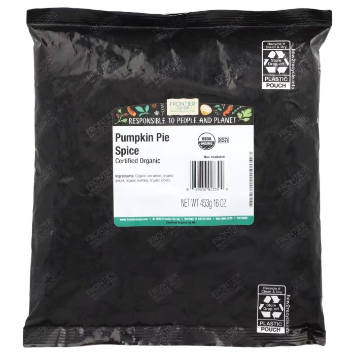 FRONTIER BULK: Organic Pumpkin Pie Spice, 16 oz
