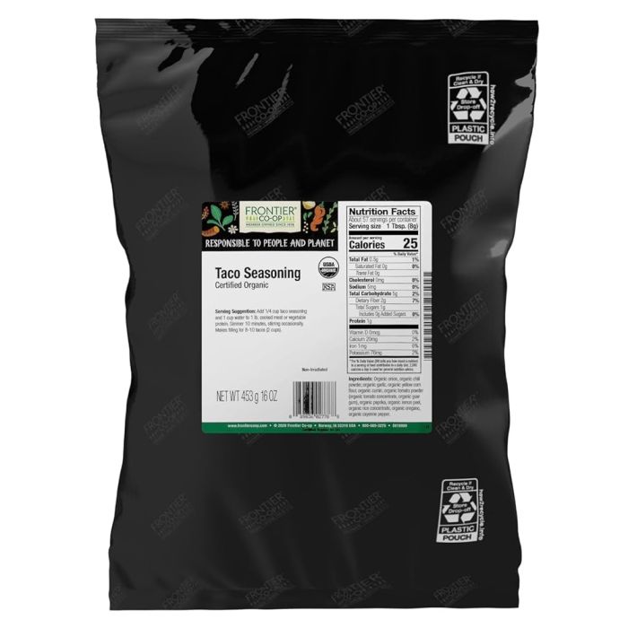 FRONTIER BULK: Organic Taco Seasoning, 16 oz
