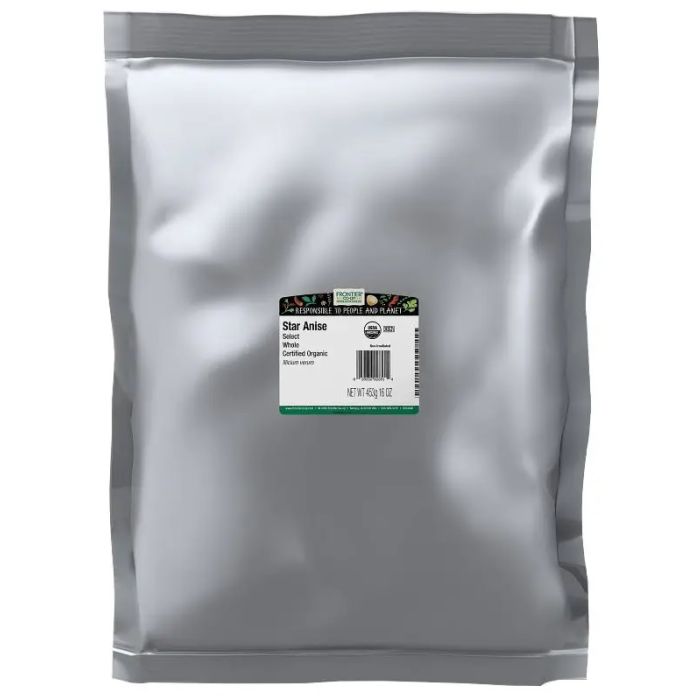 FRONTIER BULK: Organic Whole Star Anise, 16 oz