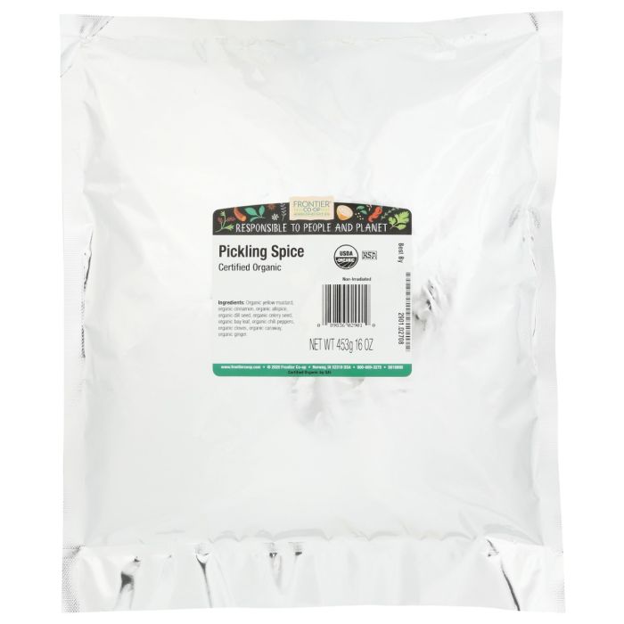 FRONTIER BULK: Organic Pickling Spice, 16 oz