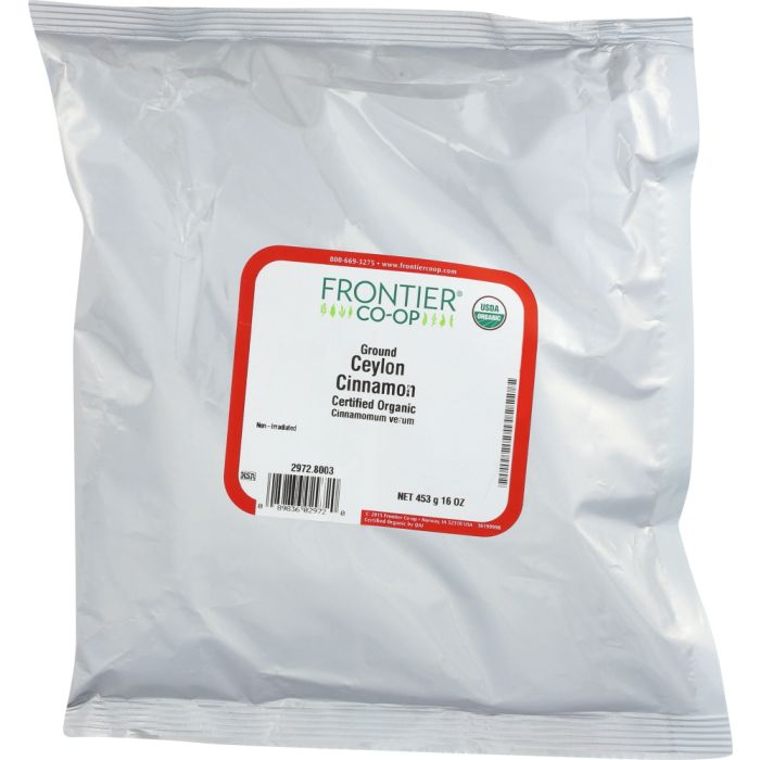 FRONTIER HERB: Organic Ceylon Cinnamon Powder, 16 oz