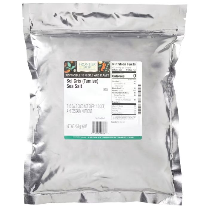 FRONTIER BULK: Sel Gris Sea Salt, 16 oz