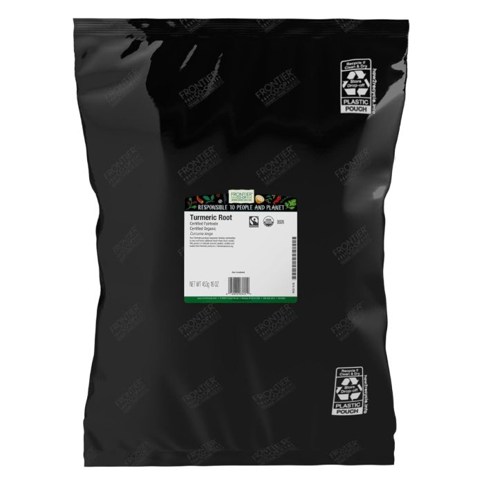 FRONTIER HERB: Organic Ground Turmeric Root, 16 oz