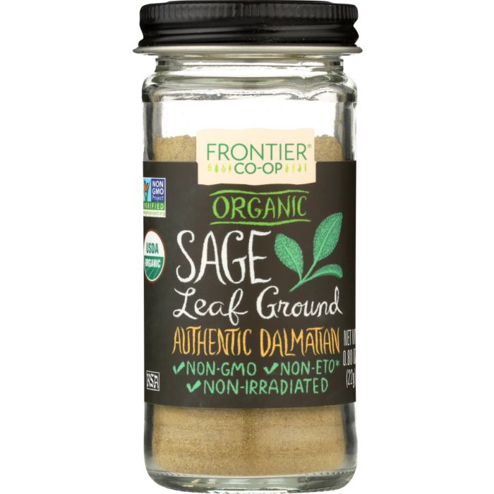 FRONTIER HERB: Bottle Sage Leaf Organic, 0.8 oz