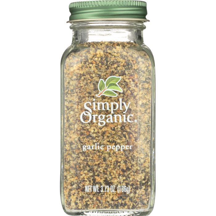 SIMPLY ORGANIC: Bottle Garlic Pepper Organic, 3.73 oz