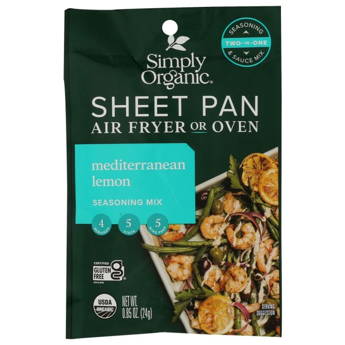 SIMPLY ORGANIC: Mediterranean Lemon Sheet Pan Seasoning, 0.85 oz
