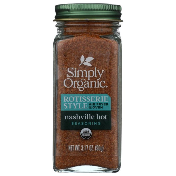 SIMPLY ORGANIC: Nashville Hot Rotisserie Style Seasoning, 3.17 oz.