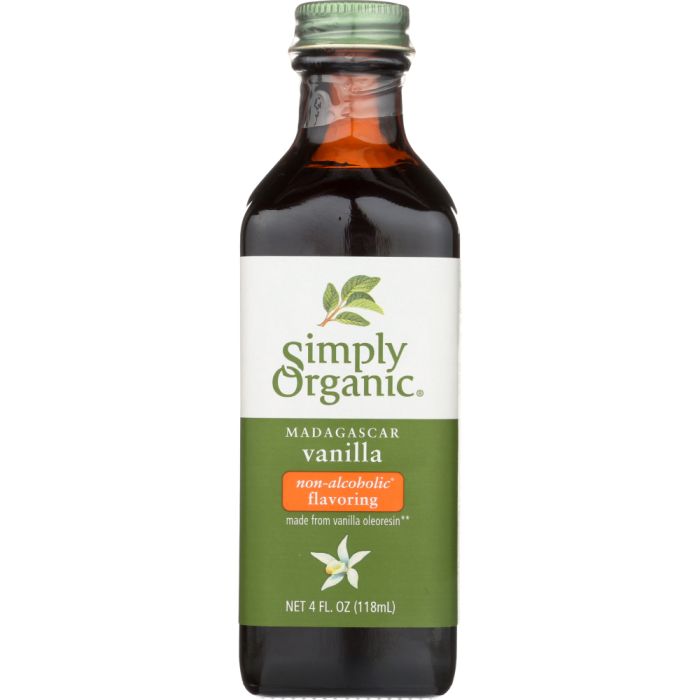 SIMPLY ORGANIC: Flavor Vanilla Alcohol Free, 4 fl oz