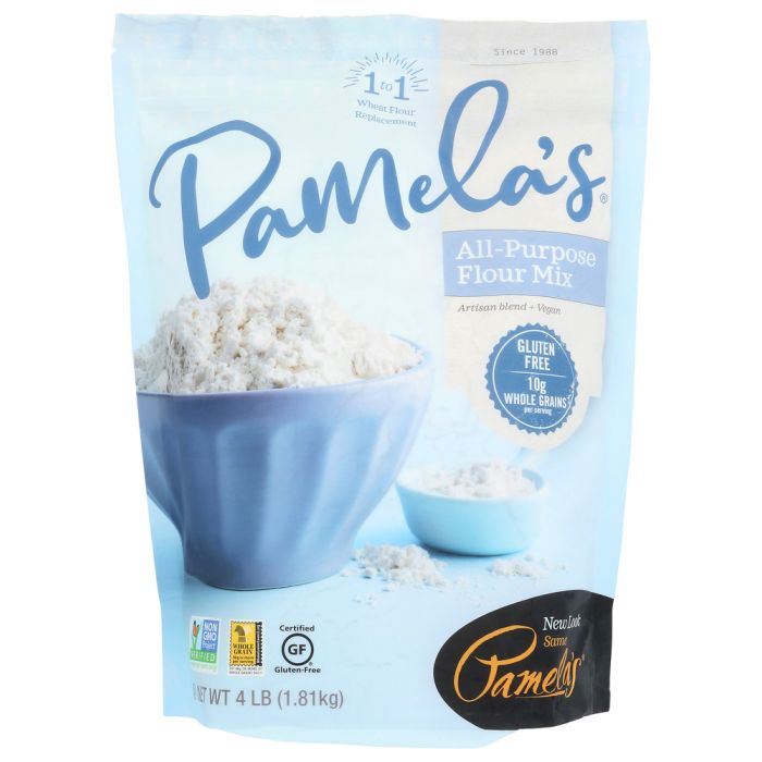 PAMELA'S PRODUCTS: Gluten Free Artisan Flour Blend Non-Dairy Wheat Free, 4 lb