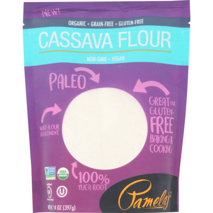 PAMELAS: Organic Cassava Flour, 14 oz
