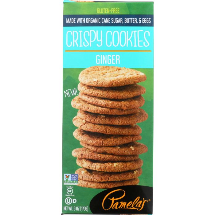 PAMELAS: Ginger Crispy Cookies, 6 Oz