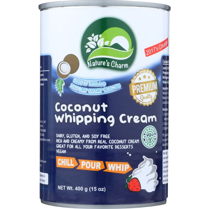 NATCHARM: Whipping Coconut Cream, 15 oz