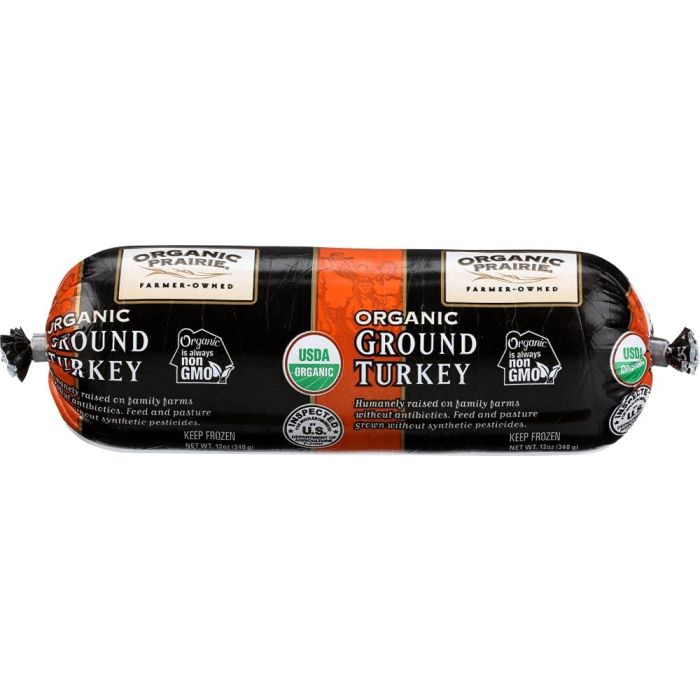 ORGANIC PRAIRIE: Organic Ground Turkey, 12 oz