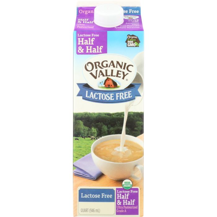 ORGANIC VALLEY: Organic Lactose Free Half & Half, 32 oz